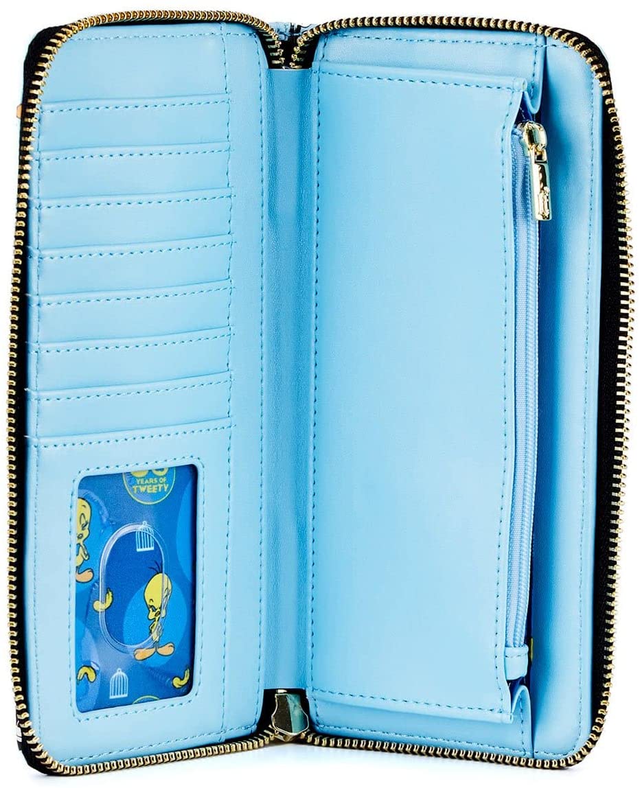 Loungefly x Looney Tunes Tweety and Sylvester Zip-Around Wallet