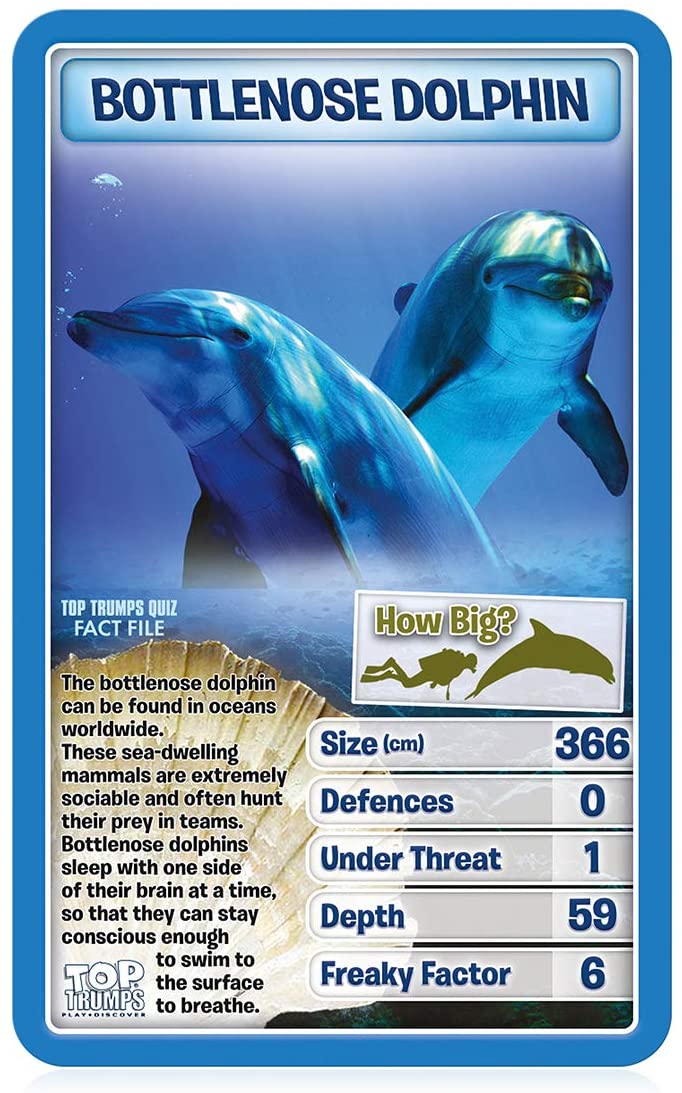 Top Trumps Creatures of the Deep Card Game