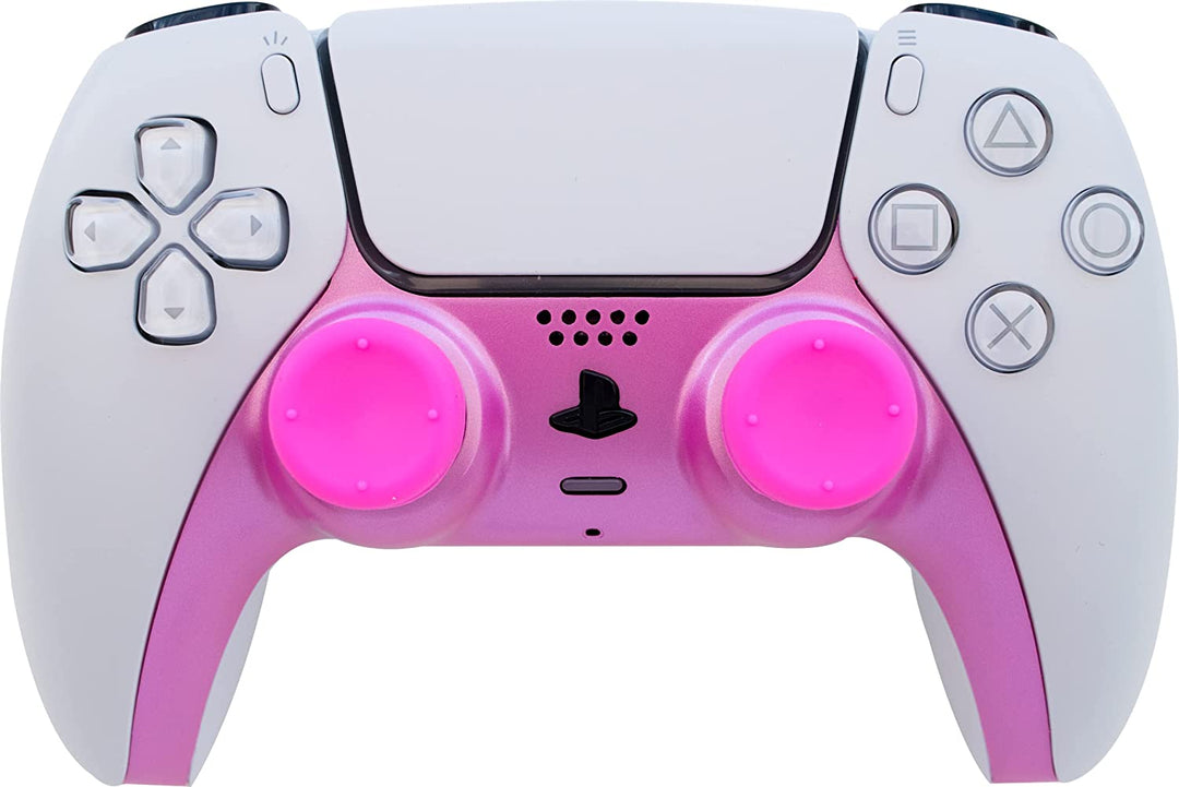 PS5-Controller-Styling-Kit (einschließlich Frontplatte und Daumengriffen) – Pink Sparkle (PS