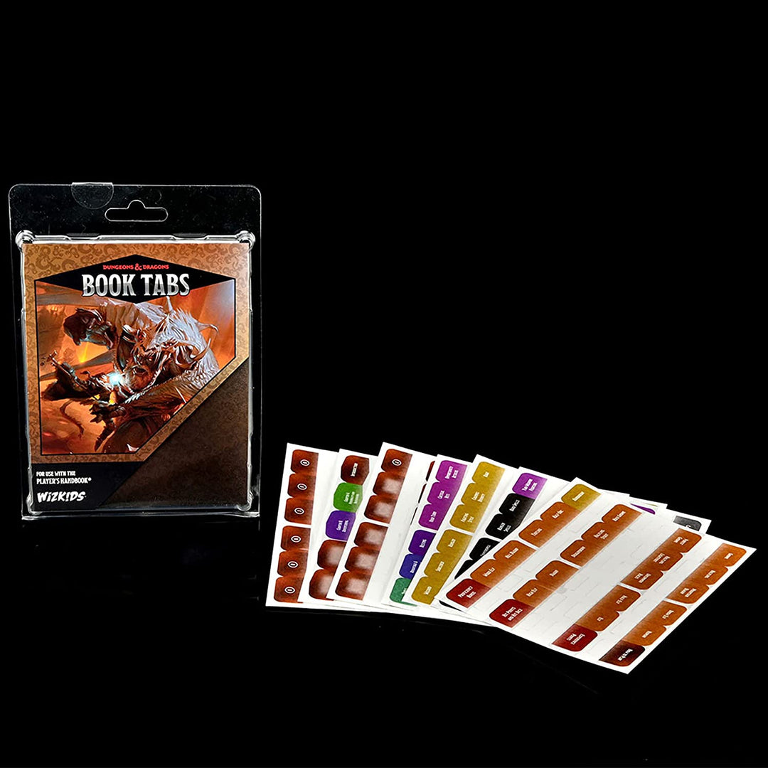 WizKids D&D Book Tabs: Player's Handbook Book Tabs, RPG Accessory