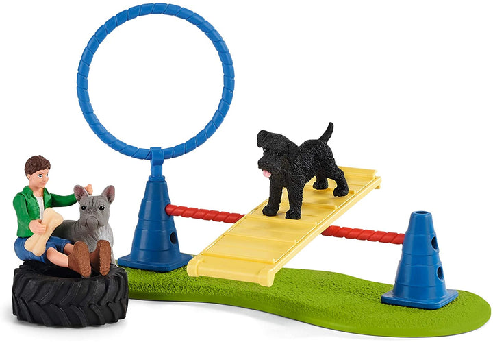 Schleich 42536 Farm World puppy behendigheidstraining