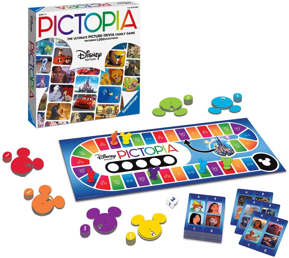 Ravensburger Disney Pictopia - Picture Trivia Board Game for Kids and Adults Age 7 Years and Up - Perfect Disney Gift