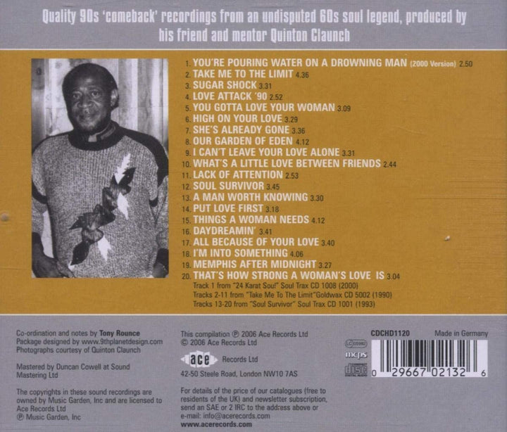 James Carr – Ein Mann, den man kennen sollte ~ Die Goldwax- und Soultrax-Aufnahmen der 1990er Jahre [Audio-CD]
