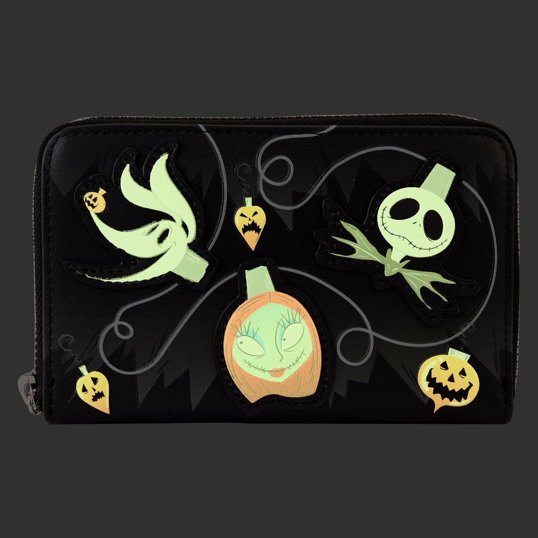 Loungefly Disney The Nightmare Before Christmas Tree Light Zip Around Wallet