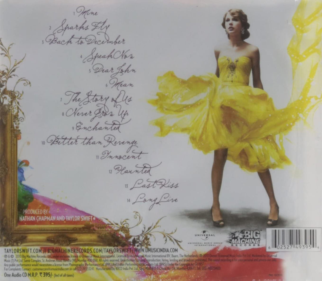 Speak Now - Taylor Swift  [Audio CD]