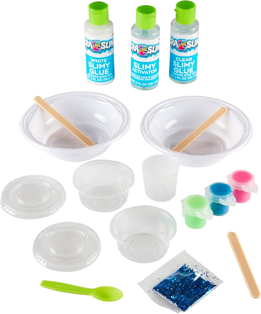 Crazy Slimy Slime Slime Fun Kit - make your own slime, glitter slime, neon slime