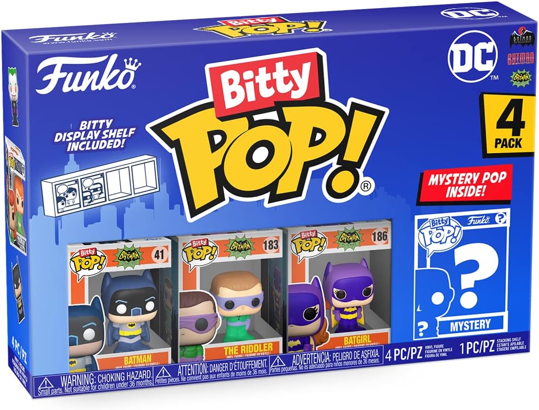 Funko 71314 DC Comics 4er-Pack Serie 4 Bitty Pop!