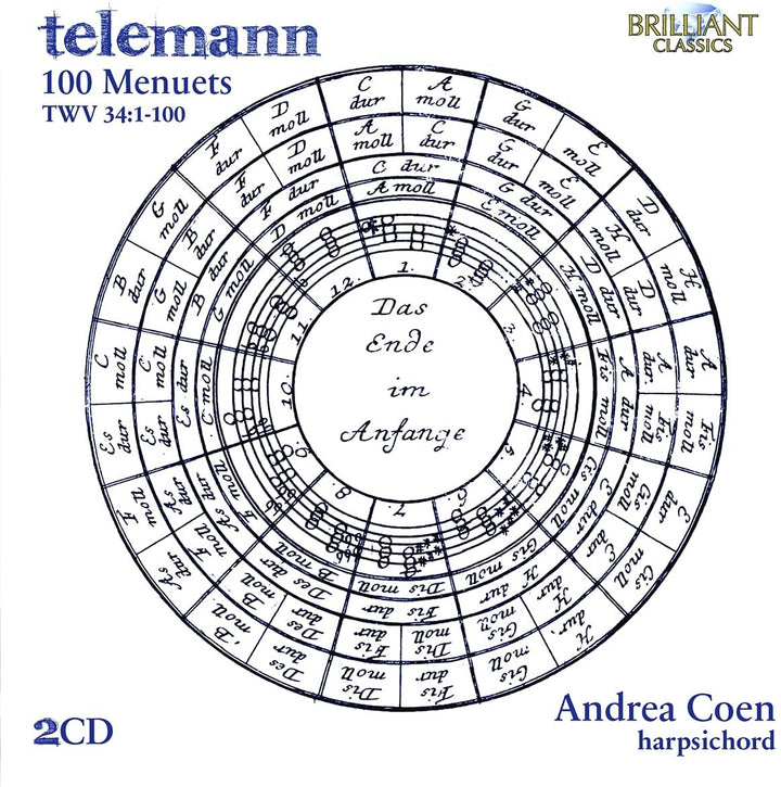 Andrea Coen - Telemann: 100 Menuets TWV 34:1-100 [Audio CD]