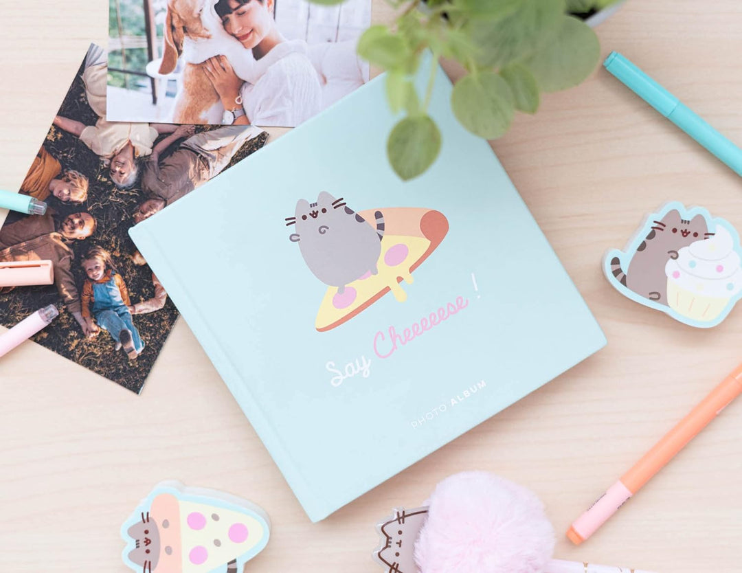 Official Pusheen Self-Adhesive Photo Album - 6.3 x 6.3 inch / 16 x 16 cm / Photo Books For Memories