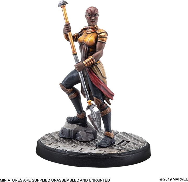 Atomic Mass Games | Marvel Crisis Protocol: Character Pack: Shuri and Okoye | Miniatures Game