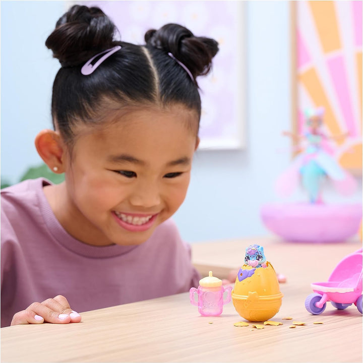 HATCHIMALS Alive, Hatch N' Stroll Spielset mit Kinderwagenspielzeug und 2 Minifiguren