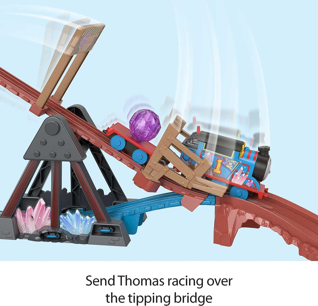 Fisher-Price Thomas and Friends Spielzeugeisenbahn-Set mit motorisierter Thomas-Eisenbahn und Ti