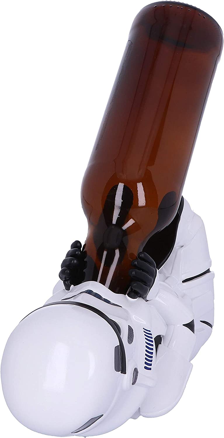 Nemesis Now Original Stormtrooper Sci-Fi Wine Bottle Holder Figurine, White, One Size