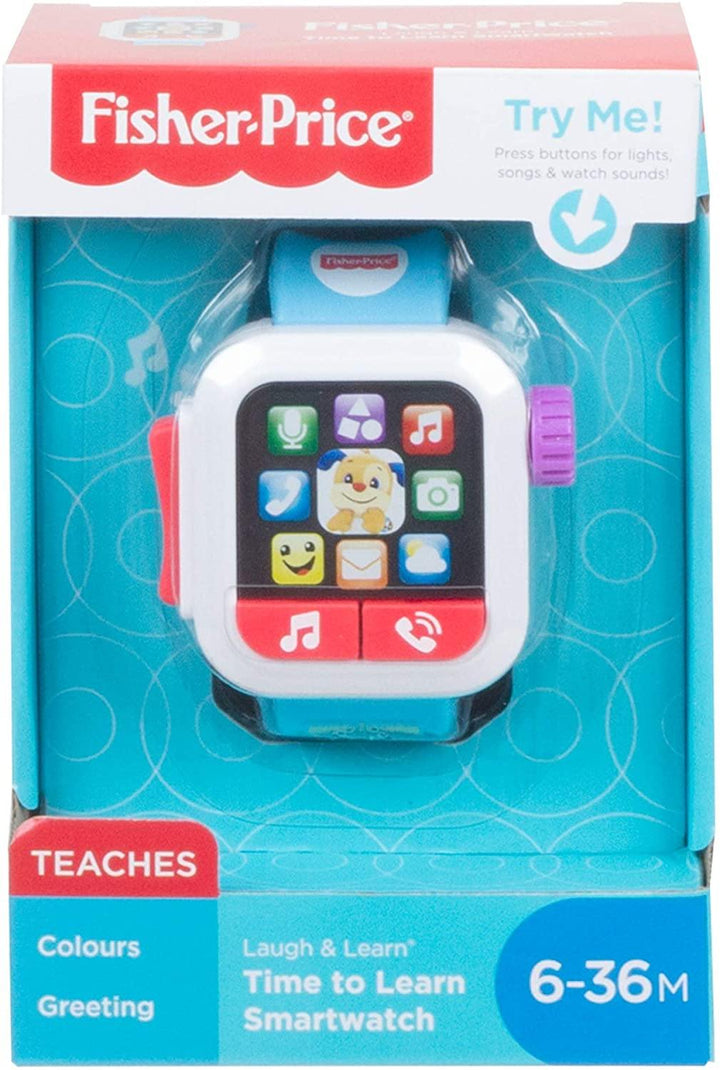 Fisher Price GMM44 Laugh & Learn Time to Learn Smartwatch Musical Baby Toy - Yachew