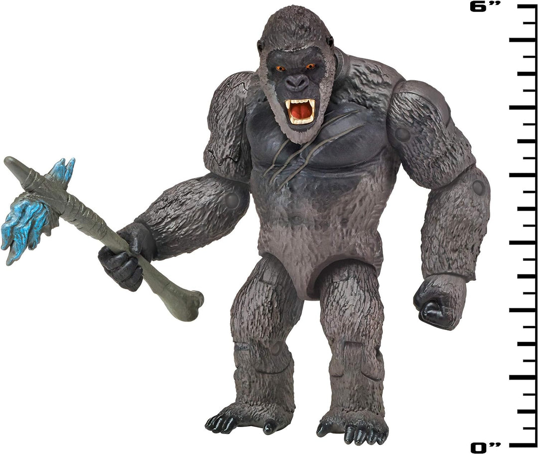 Monsterverse MNG01410 Godzilla vs Kong 6' King Kong with Axe ,Black