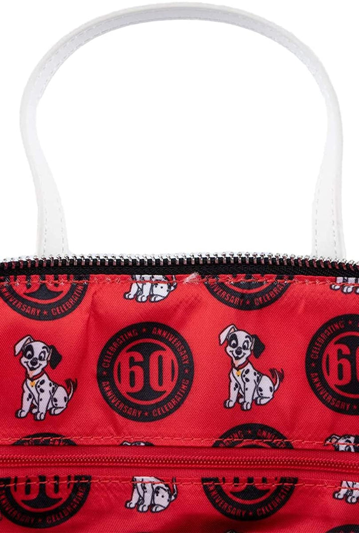 Loungefly 101 Dalmatians 60th Anniversary Patch Faux Leather Crossbody Bag