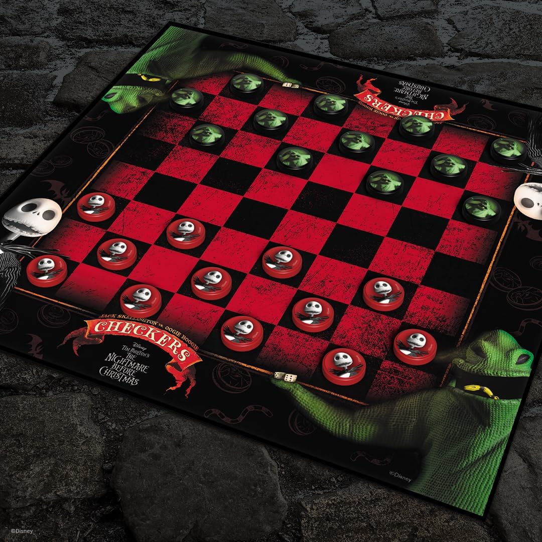 USA-OPOLY | Nightmare Before Christmas: Jack vs Oogie Boogie Checkers Board Games