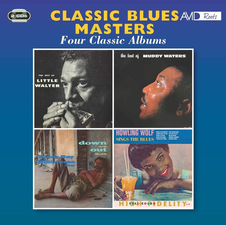 Classic Blues Masters – Vier klassische Alben (The Best Of Little Walter / The Best Of Muddy Waters / Down And Out Blues / Sings The Blues) [Audio-CD]