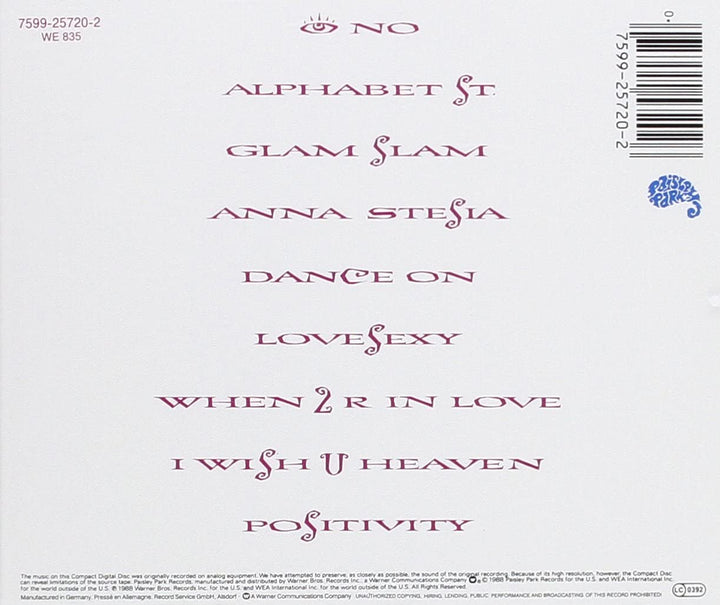 Prince - Lovesexy [Audio CD]