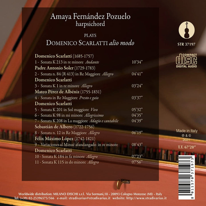 Amaya Fernández Pozuelo - Scarlatti: Alio Modo [Amaya Fernández Pozuelo] [Stradivarius: STR37197] [Audio CD]