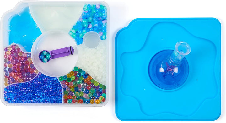 Orbeez Mixin’ Slime Set with 2500 (Micro, Shimmer, Marble & Glow in The Dark), 5 Tools, Storage, One & Only, Sensory Toys for Kids