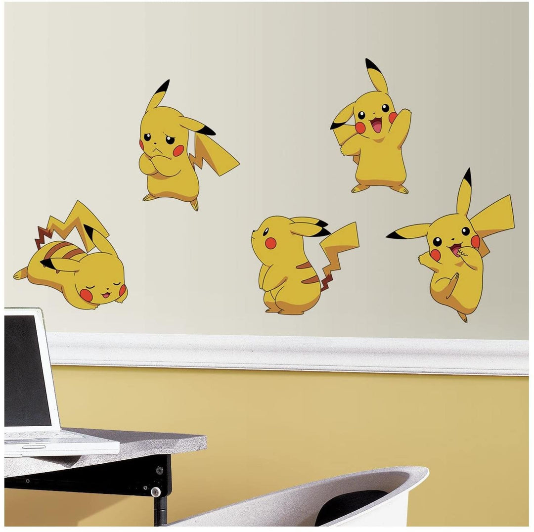RoomMates Pokemon Pikachu Peel and Stick Wall Decals - RMK3596SCS, Multi
