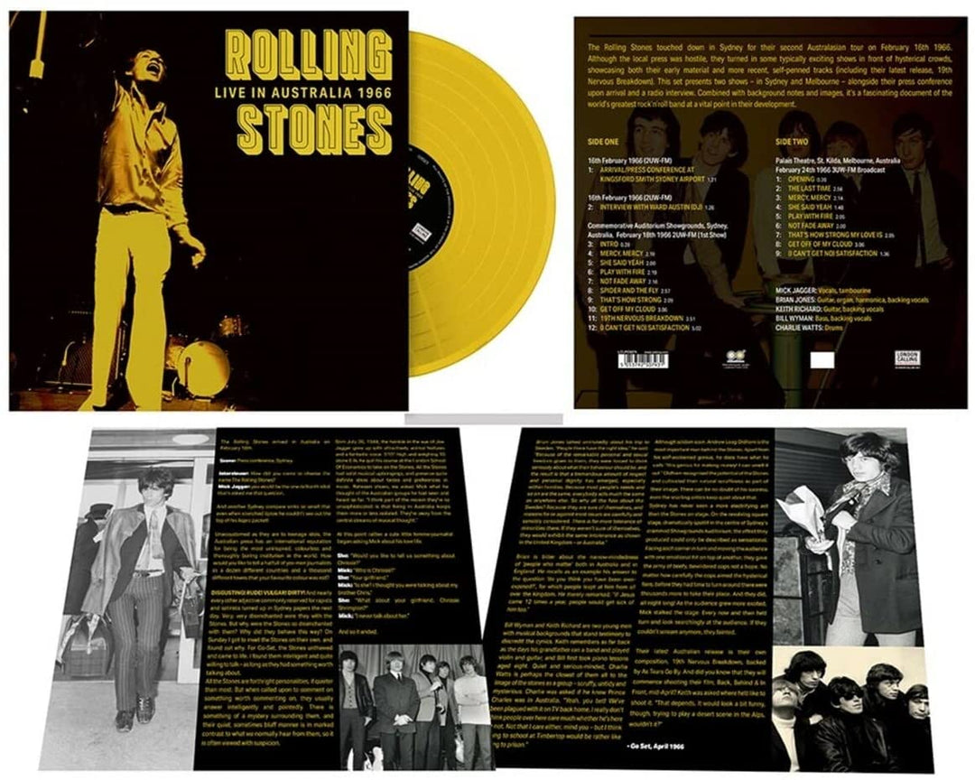 The Rolling Stones - Live In Australia 1966 (Yellow Vinyl Limited) [VINYL]