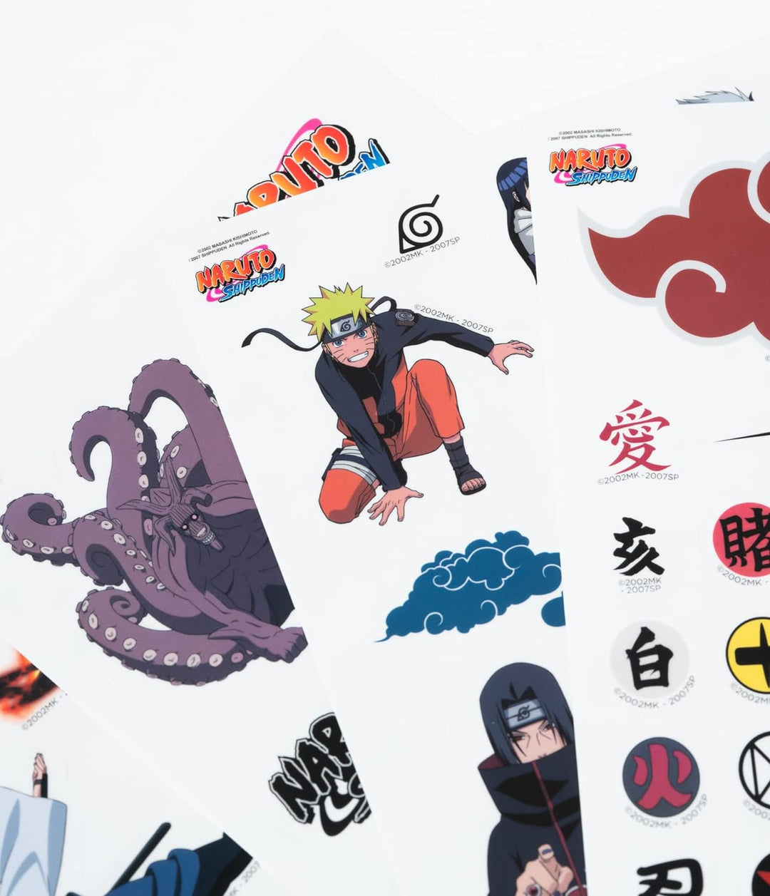 Grupo Erik Official Naruto Gadget Decals - 59 Waterproof & Removable Stickers