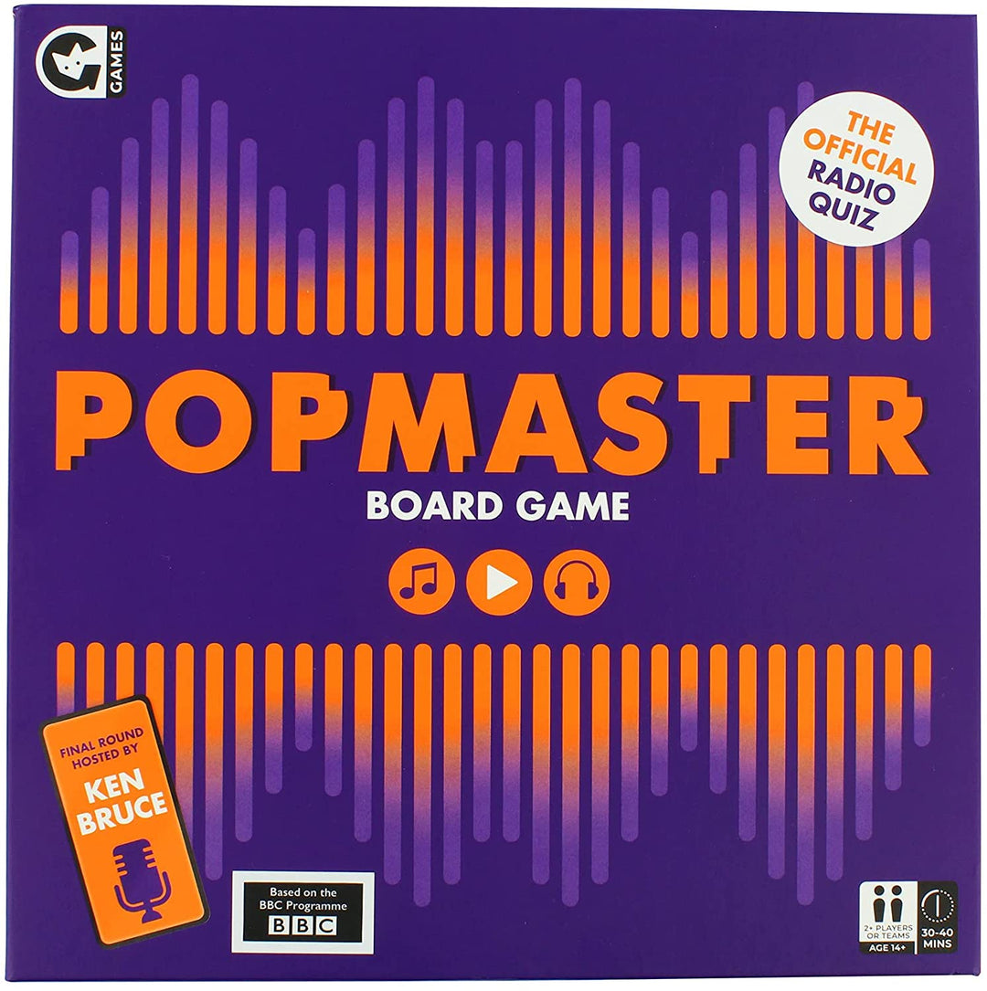 Offizielles PopMaster-Brettspiel von Ginger Fox – basierend auf dem BBC Radio 2 Quiz – inkl