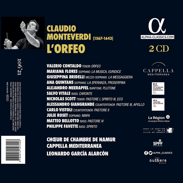 Monteverdi: L'Orfeo [Audio CD]