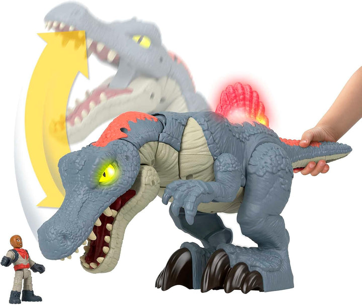 Fisher Price Imaginext Jurassic World Ultra Snap Spinosaurus with Lights & Sounds