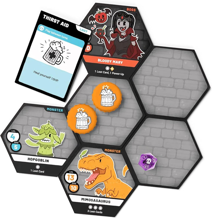 Rollacrit Corp Heroes of Barcadia Board Game (RCHOBBRD-BGRE-STD)