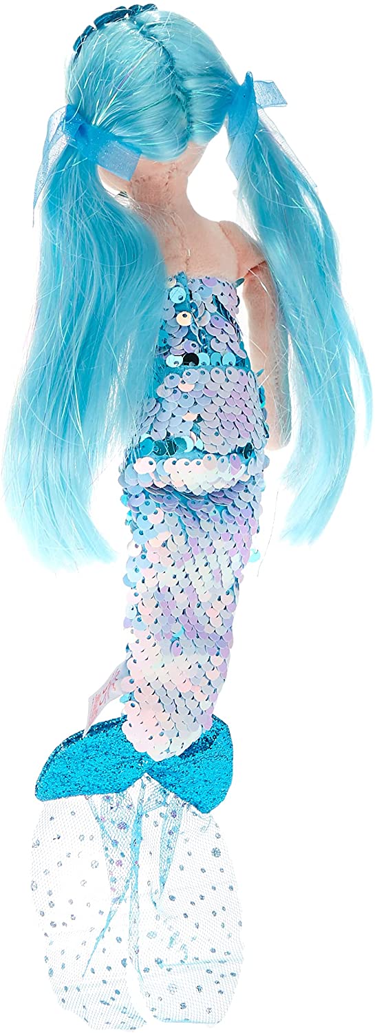 TY TY02102 Indigo Aqua Sequin Mermaid REG, Multicolored