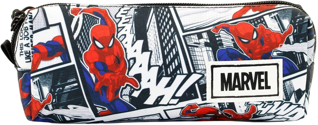 Spiderman Stories-Fan Square Pencil Case, Multicolour