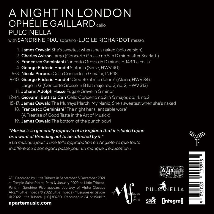 Gaillard, Ophelie - A Night In London [Audio CD]