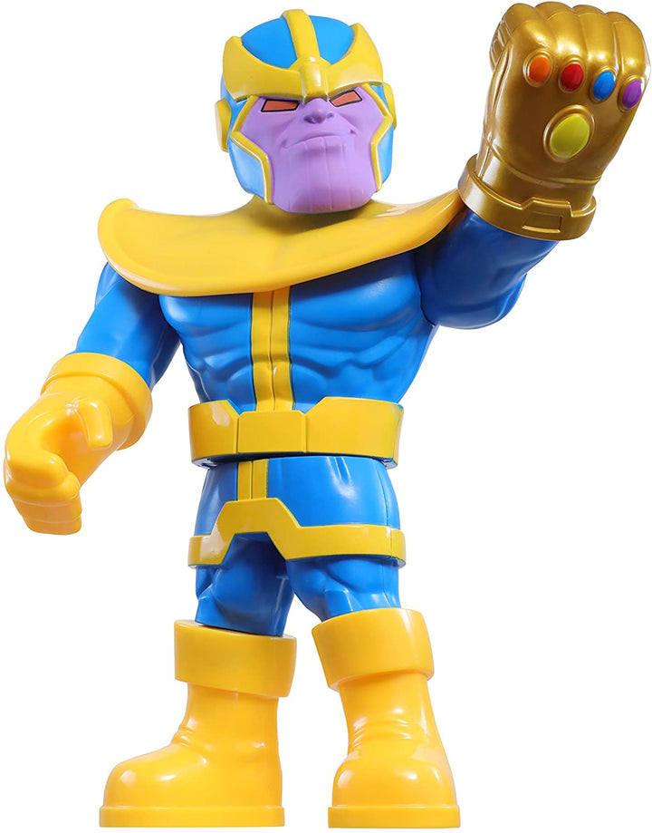 Playskool Heroes Mega Mighties Marvel Super Hero Adventures Thanos, Collectible 25-cm Action Figure, Toys for Children Aged 3 and Up