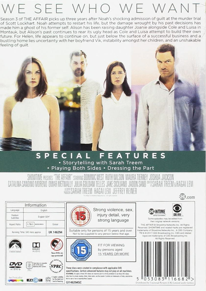 The Affair Season 3 [DVD] [2017]