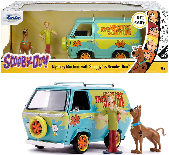 SCOOBY DOO MYSTERY MACHINE 1:24 SCALE DIE-CAST REPLICA WITH SCOOBY AND SHAGGY FIGURES