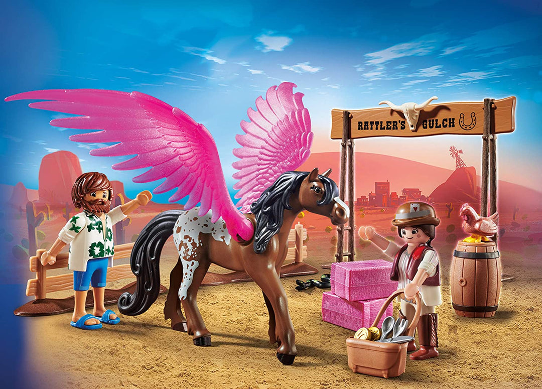 Playmobil La Película 70074 Marla y Del con caballo volador