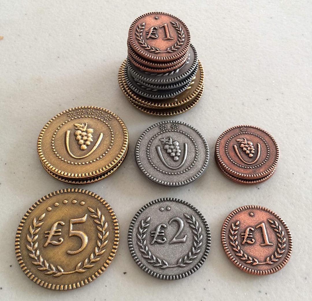 Stonemaier Games Viticulture Metal Lira Coin Upgrade Pack (STM304)
