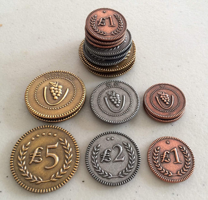 Stonemaier Games Viticulture Metal Lira Coin Upgrade Pack (STM304)