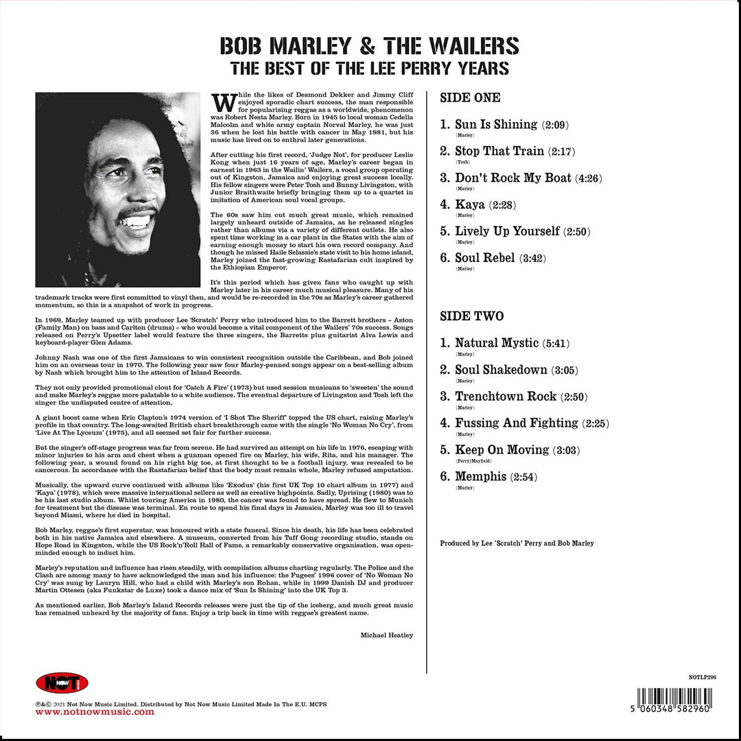 Bob Marley - The Best Of The Lee Perry Years [180g Coloured Vinyl LP] [VINYL]