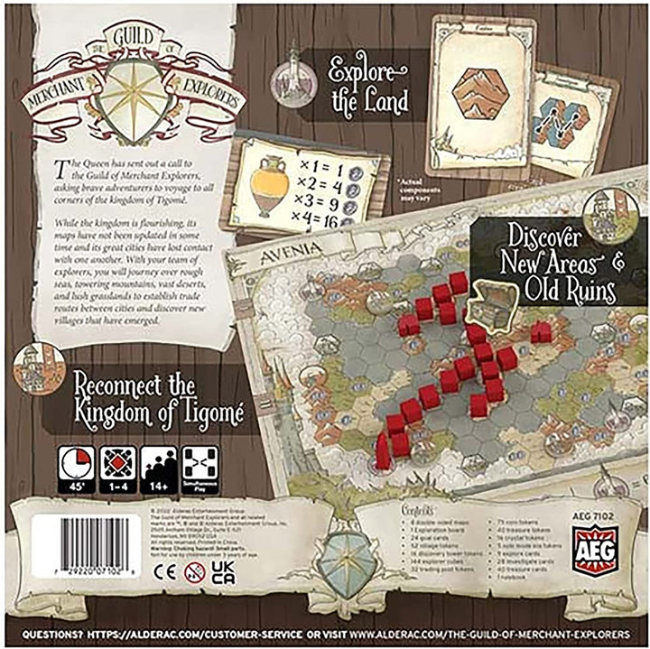 The Guild of Merchant Explorers Board Game, Explore The World, Establish New Set