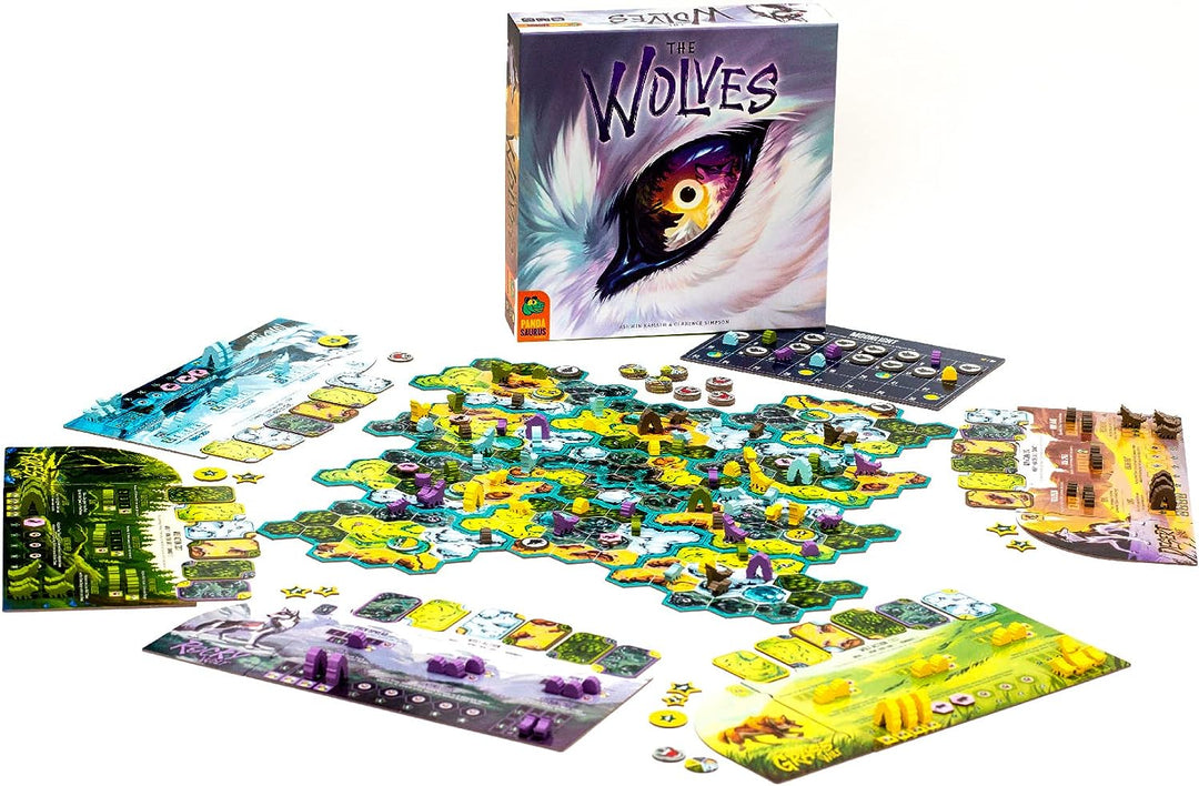 The Wolves Board Game | Wolf Themed Survival Strategy Game |Highly Interactive Family Game for Kids and Adults