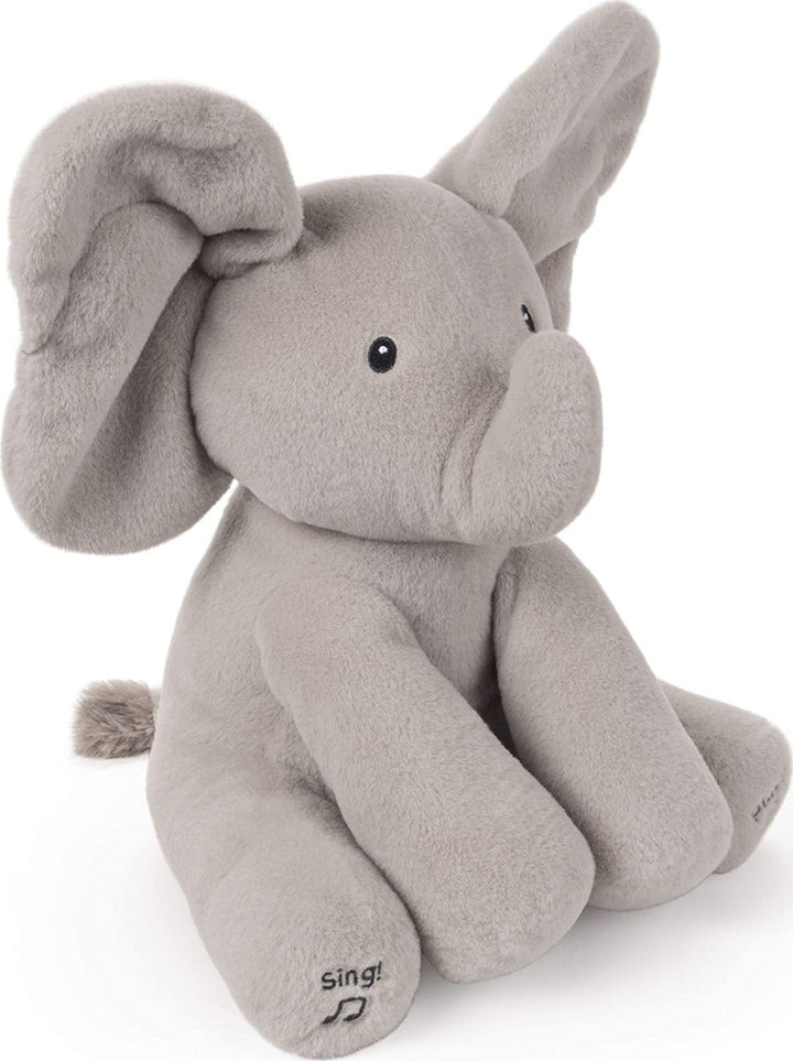 Gund Animated Flappy the Elephant Stuffed Animal Plush, Grey - Yachew