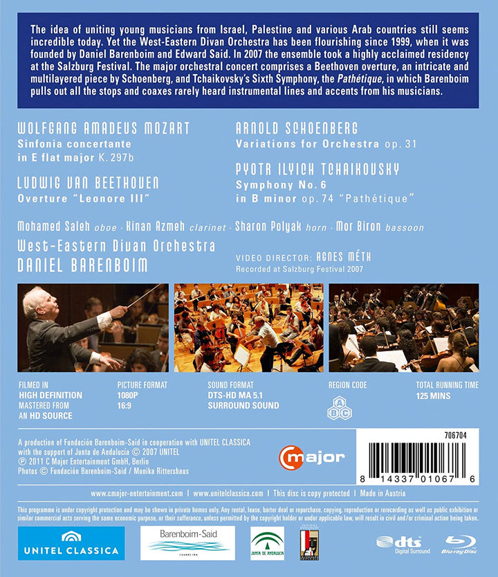 Daniel Barenboim And The West-Eastern Divan Orchestra The Salzburg Concerts [2011] [Region A & B] - [Blu-Ray]