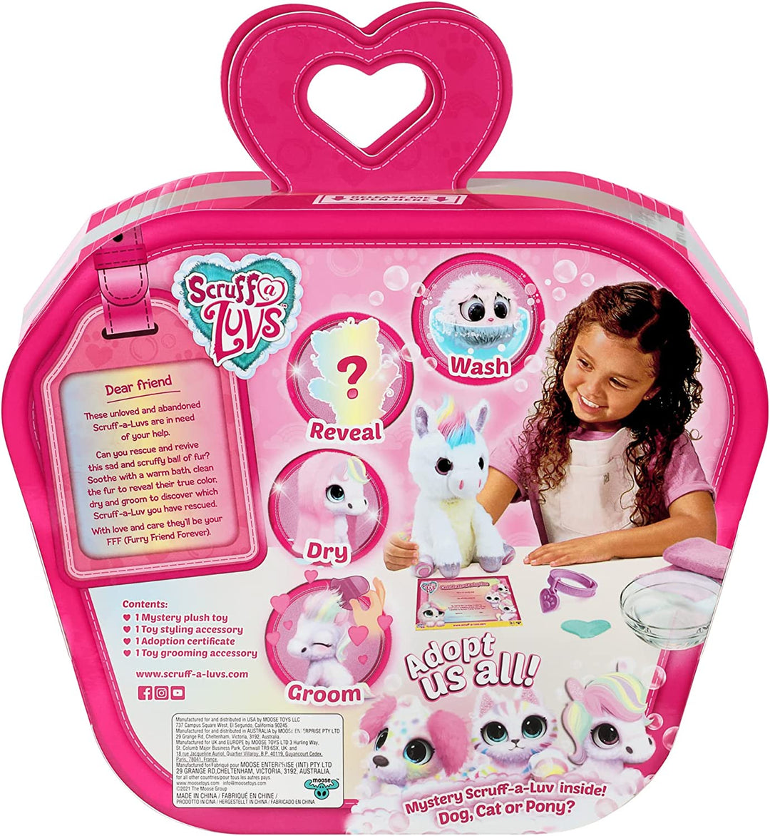 Little Live Pets Scruff-a-Luvs Pastel Pets Assortment - Wash, Reveal & Adopt Mystery Plush (Ages 2-15)