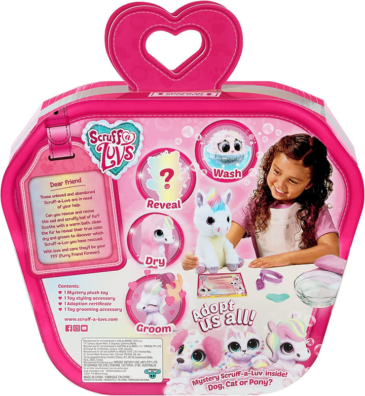 Little Live Pets Scruff-a-Luvs Pastel Pets Assortment - Wash, Reveal & Adopt Mystery Plush (Ages 2-15)