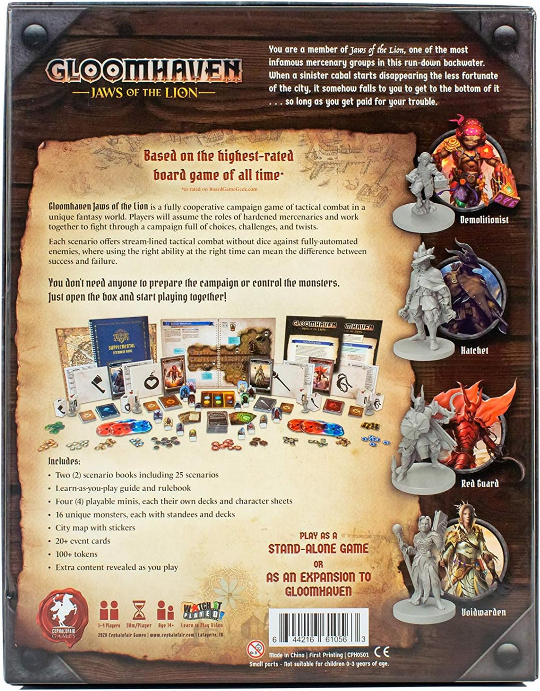 Cephalofair Games | Gloomhaven: Jaws of the Lion | Ages 14+ | 1-4 Players