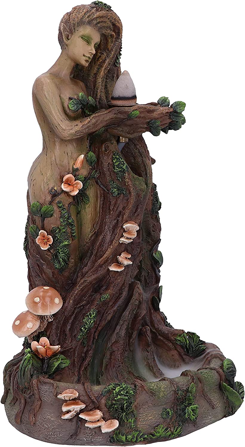 Lady Earth Female Tree Spirit Natural Backflow Incense Burner